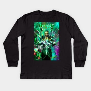 Green ranger Forever Kids Long Sleeve T-Shirt